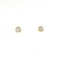 K18YG ダイヤモンド ピアス 0.188CT