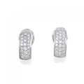 K14WG/PT パヴェ ダイヤモンド ピアス 2.134CT