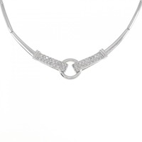 K18WG ダイヤモンド ネックレス 0.30CT