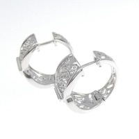 K18WG ダイヤモンド ピアス 0.50CT