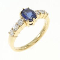 K18YG サファイヤ リング