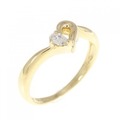 K18YG ハート ダイヤモンド リング 0.05CT
