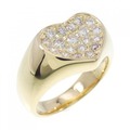 K18YG パヴェ ダイヤモンド リング 0.47CT