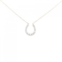 K18YG ホースシュー ダイヤモンド ネックレス 0.50CT