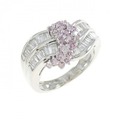 PT ピンクダイヤモンド リング 0.32CT