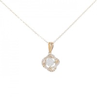 750PG/750WG/K18PG ダイヤモンド ネックレス 0.110CT