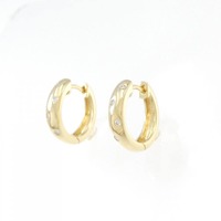 K18YG ダイヤモンド ピアス 0.08CT