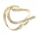 K18YG ダイヤモンド リング 0.11CT