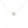 【リメイク】K18YG フラワー ダイヤモンド ネックレス 0.50CT