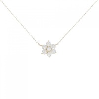 【リメイク】K18YG フラワー ダイヤモンド ネックレス 0.50CT
