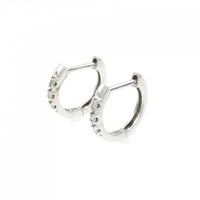 K10WG ダイヤモンド ピアス