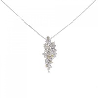 K18WG ダイヤモンド ネックレス 0.80CT