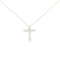 【リメイク】K18YG クロス ダイヤモンド ネックレス 0.20CT