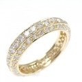 K18YG フルエタニティ ダイヤモンド リング 1.75CT