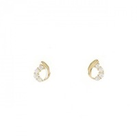 【リメイク】K18YG ダイヤモンド ピアス 0.08CT