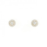 【リメイク】K18YG ダイヤモンド ピアス 0.26CT