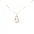 【新品】K18PG モルガナイト ネックレス 2.60CT