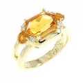K18YG シトリン リング 1.16CT