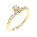K18YG ダイヤモンド リング 0.24CT