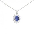 PT サファイヤ ネックレス 3.07CT