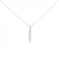 【リメイク】K18YG ダイヤモンド ネックレス 0.15CT