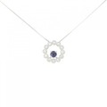 【新品】PT サファイヤ ネックレス 0.28CT