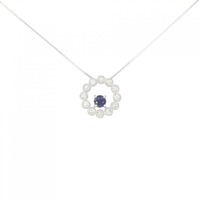 【新品】PT サファイヤ ネックレス 0.28CT