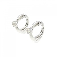 K14WG ダイヤモンド イヤリング 0.10CT