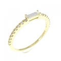 【新品】K18YG ダイヤモンド リング 0.11CT