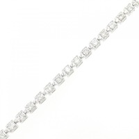 K18WG ダイヤモンド ブレスレット 1.00CT