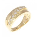 K18YG ダイヤモンド リング 0.25CT