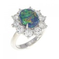 PT ブラックオパール リング 1.54CT
