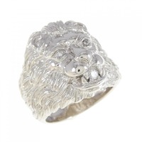 PT ライオン ダイヤモンド リング 0.085CT