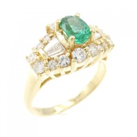 K18YG エメラルド リング 0.80CT