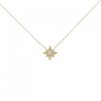 K18YG ダイヤモンド ネックレス 0.08CT