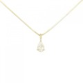 K18YG ダイヤモンド ネックレス 0.745CT I SI1 ペアシェイプ