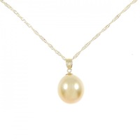 K18YG 白蝶パール ネックレス 10.5mm