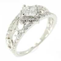 PT ダイヤモンド リング 0.301CT E VVS2 ファンシーカット