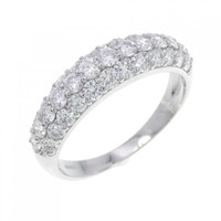 PT パヴェ ダイヤモンド リング 1.00CT