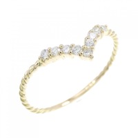 【リメイク】K18YG ダイヤモンド リング 0.10CT