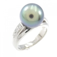 タサキ 黒蝶パール リング 10.2mm