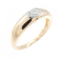 K18PG/PT ハート ダイヤモンド リング 0.019CT