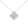 K18WG ダイヤモンド ネックレス 1.00CT