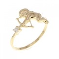 K18YG ダイヤモンド リング 0.03CT