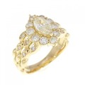K18YG ダイヤモンド リング 0.432CT