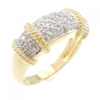 K18YG/K18WG ダイヤモンド リング 0.23CT