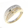 K18YG/PT ダイヤモンド リング 0.60CT