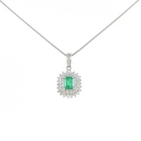 PT エメラルド ネックレス 0.41CT