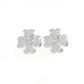 PT/K14WG クローバー ダイヤモンド ピアス 0.50CT