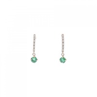 【新品】K10YG エメラルド ピアス